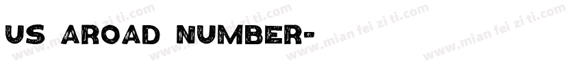 US Aroad Number字体转换